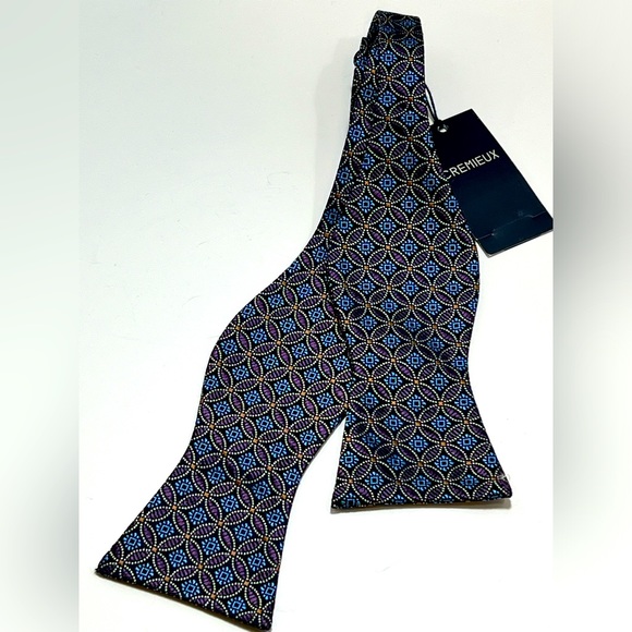 Cremieux Print Silk Tie - Picture 1 of 2